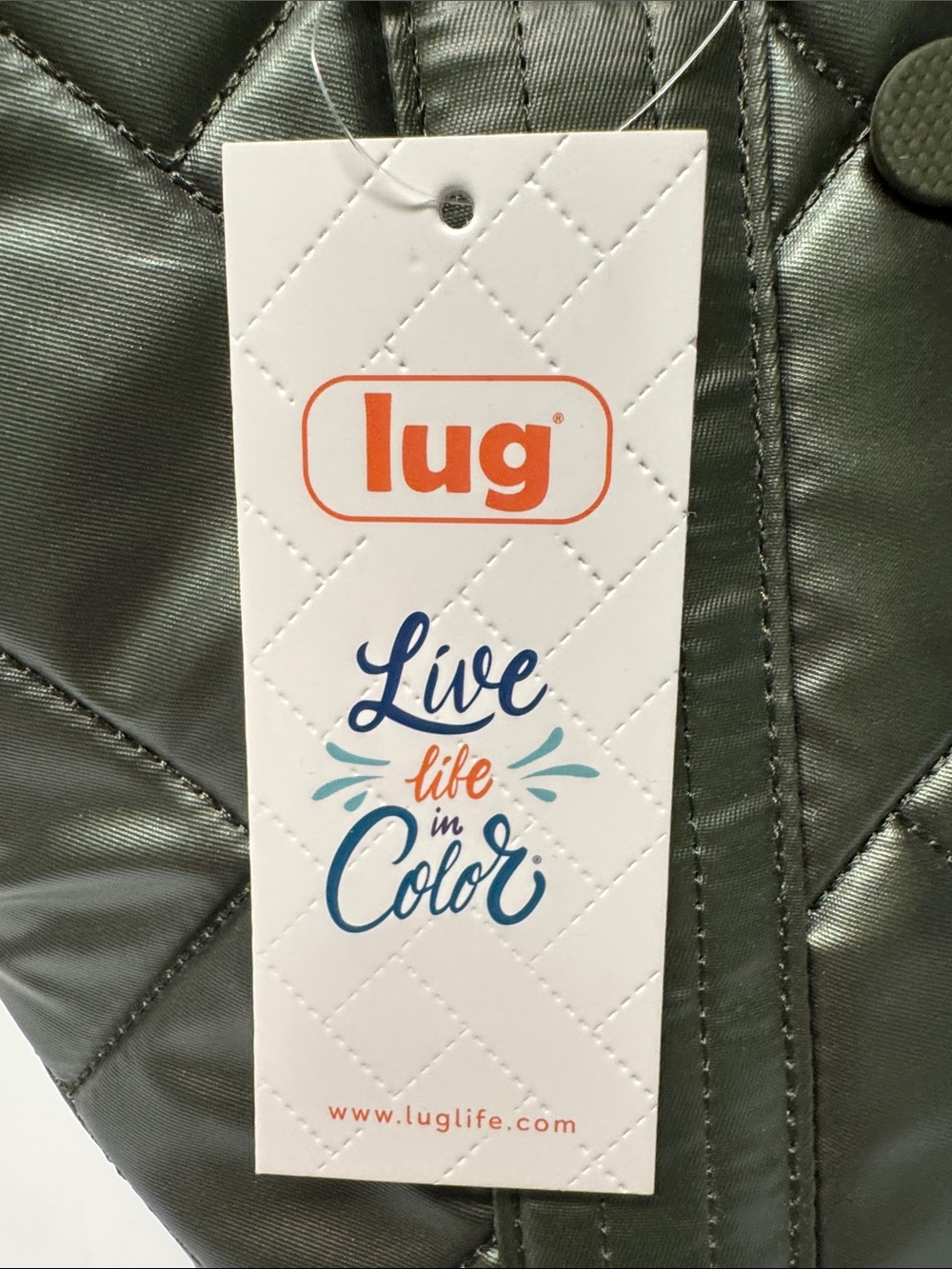 Lug Dory Mini Metallic Olive Crossbody Bag - Picture 11 of 13